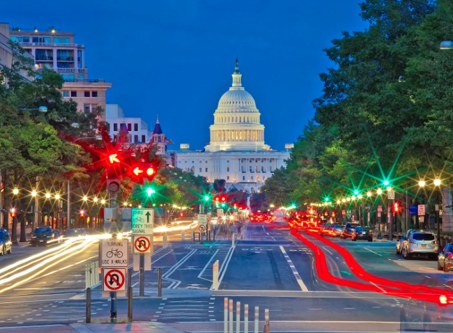 Pennsylvania ave nightime