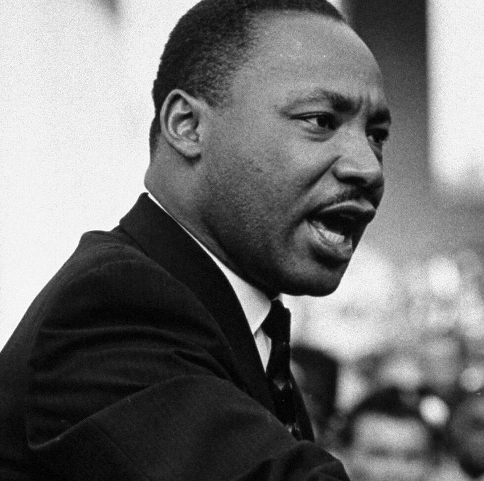 martin luther king speaking microphones